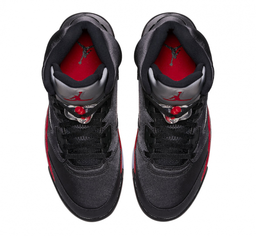 jordan 5 black satin