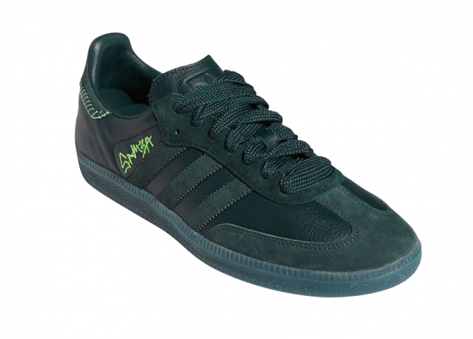 adidas samba suede green