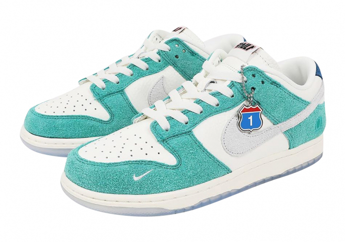 kasina x nike dunk low neptune green