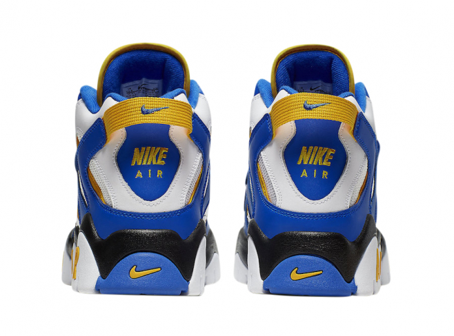 nike air barrage mid white laser orange