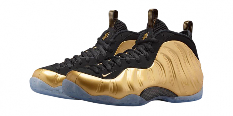 gold foamposite one