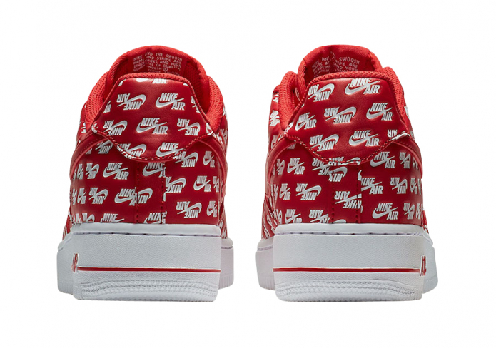 air force 1 low all over logo red