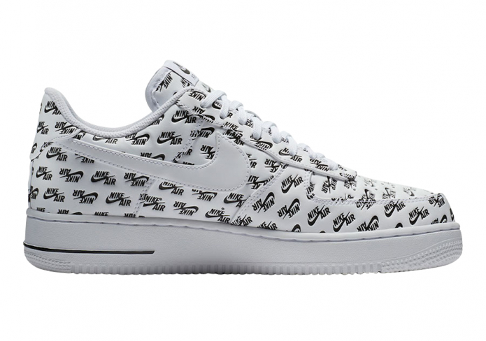 air force 1 all over logo white