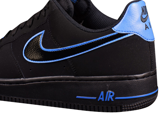 nike air force 1 low black and blue