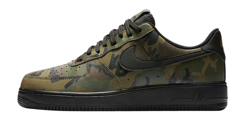 air force 1 low reflective woodland camo