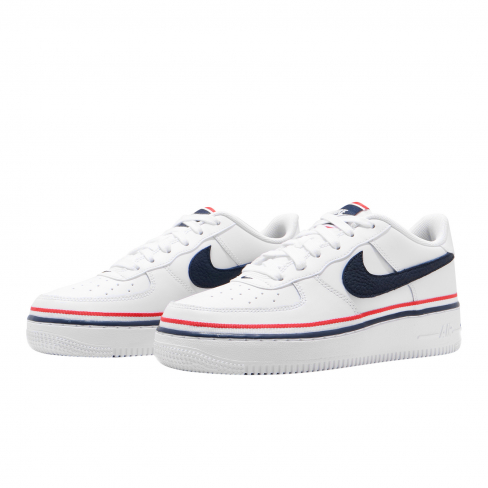 nike air force 1 white obsidian red