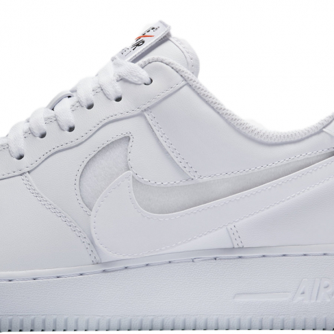 air force 1 swoosh pack white