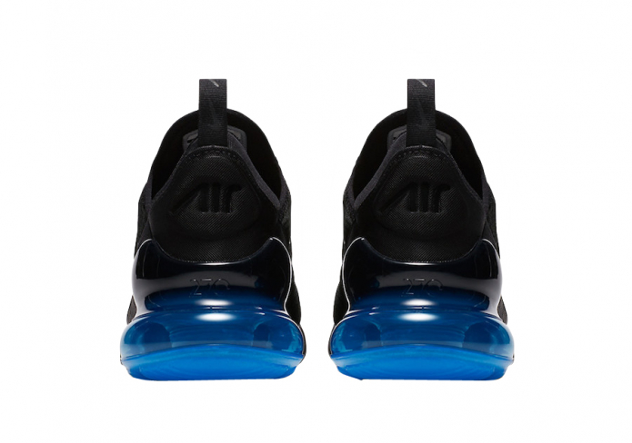 air max 270 black with blue bubble
