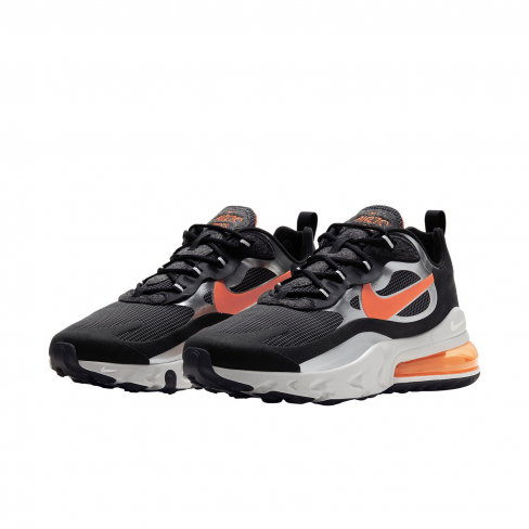 black and orange air max 270