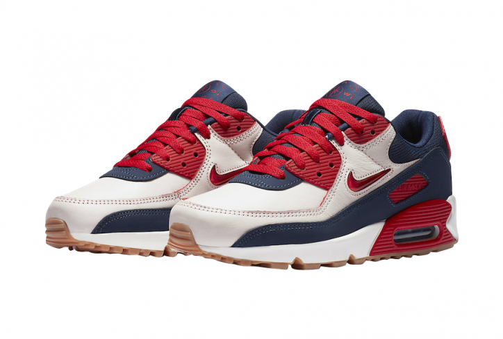 air max 90 navy red