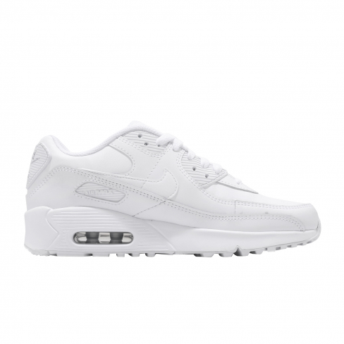 Nike Air Max 90 LTR GS White Metallic Silver - KicksOnFire.com