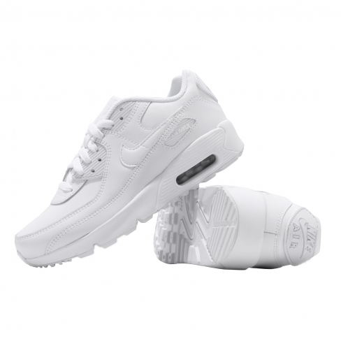 white and silver airmax