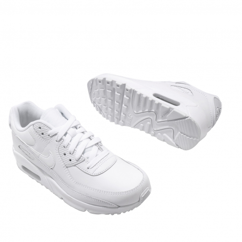 white and silver airmax