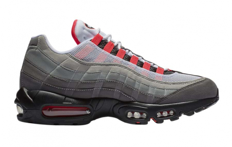 air max 95 grey black red