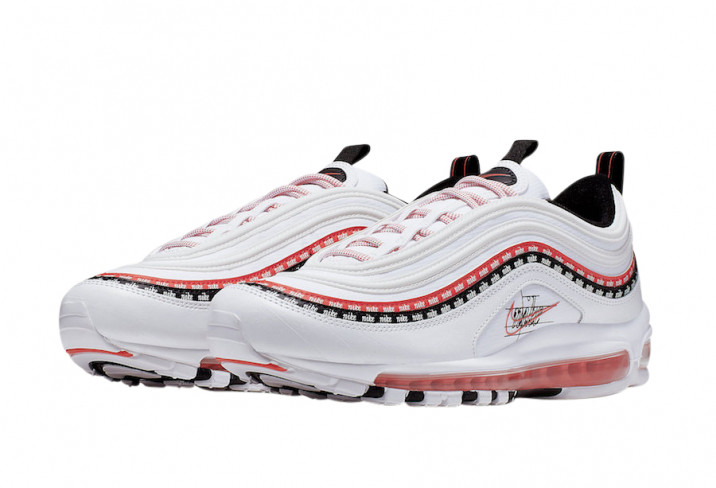 red and white nike 97