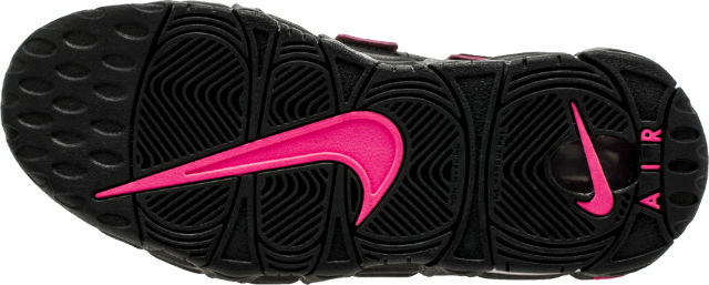 nike uptempo pink and black