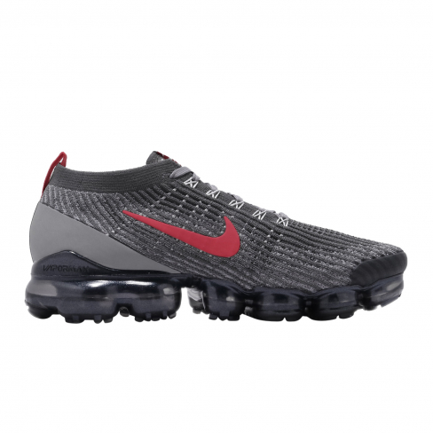 nike air vapormax flyknit 3 grey track red