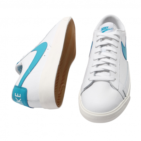 Nike Blazer Low Leather White Laser Blue Kicksonfire Com