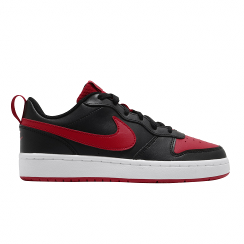 nike court borough low 2 black and red
