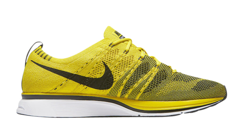 nike flyknit trainer yellow