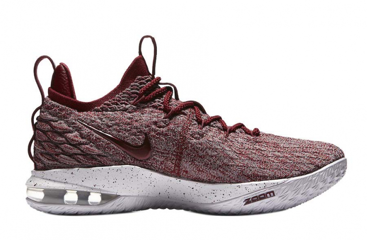 lebron 15 low red and white