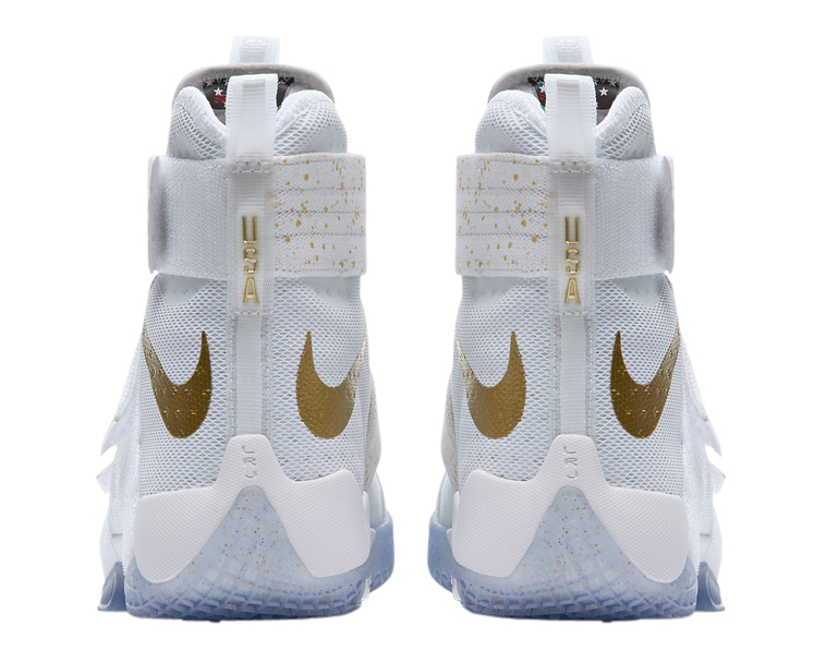 lebron soldier 10 white and gold