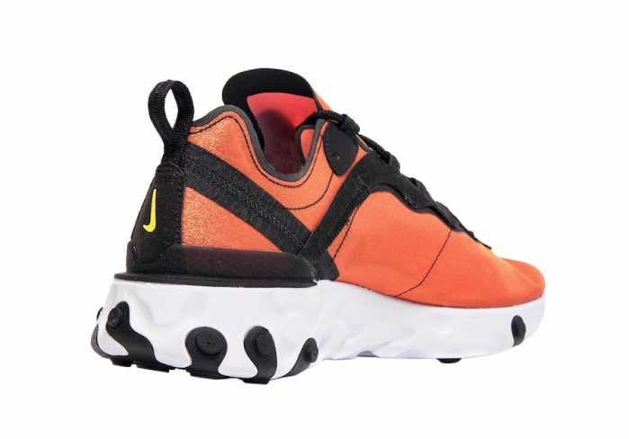 nike react element 55 black yellow