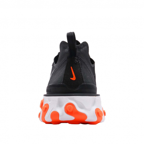nike react element 55 black cool grey total orange