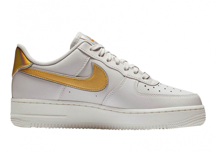 Nike WMNS Air Force 1 Low Metallic Swoosh Vast Grey - KicksOnFire.com