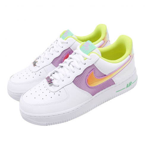white and pastel air force 1