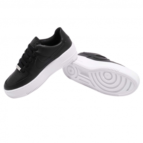 nike air force 1 sage low black white