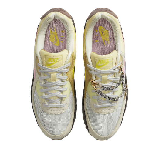 nike air max 90 cuban link velvet brown