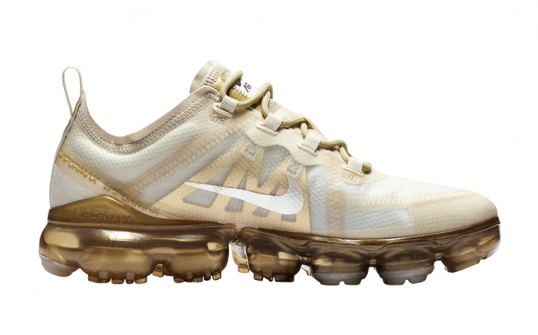 vapormax 2019 gold and white