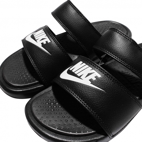 nike duo slides black