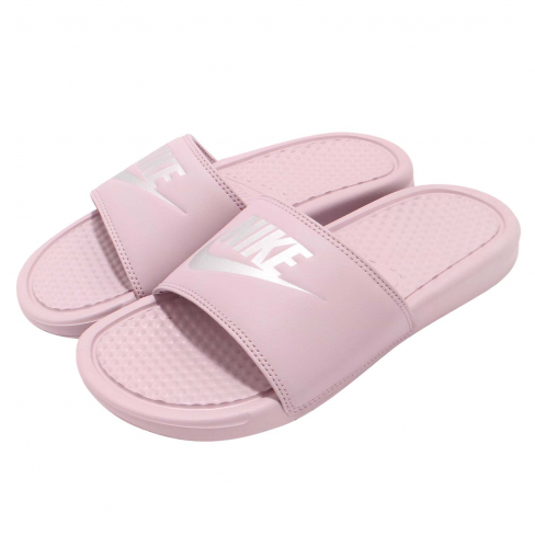 nike benassi slides particle rose