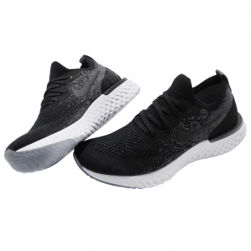 nike epic react black and grey