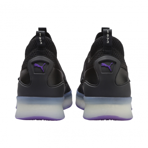 puma hoops purple glow