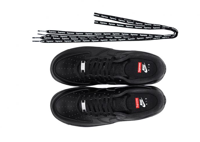 black forces with white laces