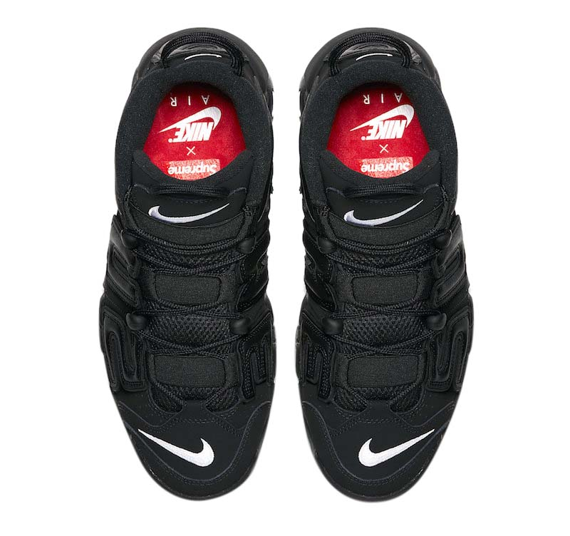 Supreme X Nike Air More Uptempo Black Kicksonfire Com