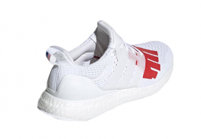 adidas ultra boost white with red stripes