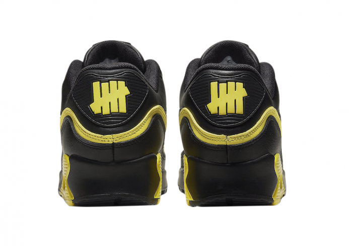 air max 90 undefeated black optic yellow