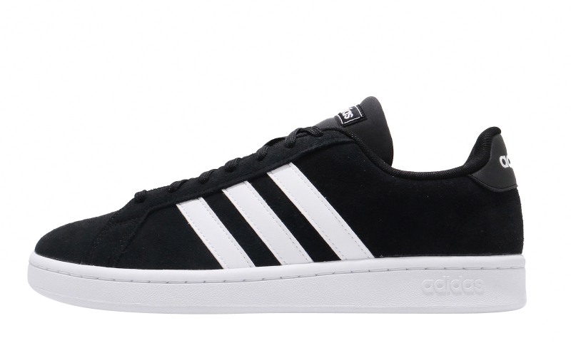 adidas grand court black and white
