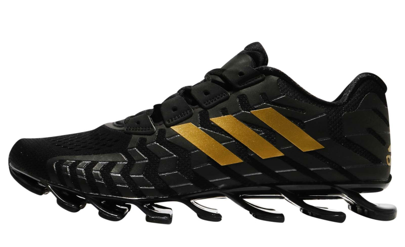 adidas springblade black and gold
