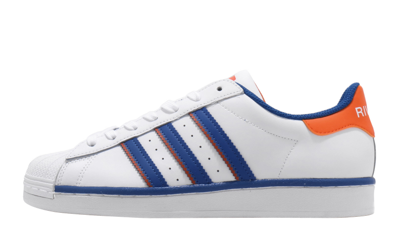 adidas Superstar Footwear White Blue Orange - KicksOnFire.com