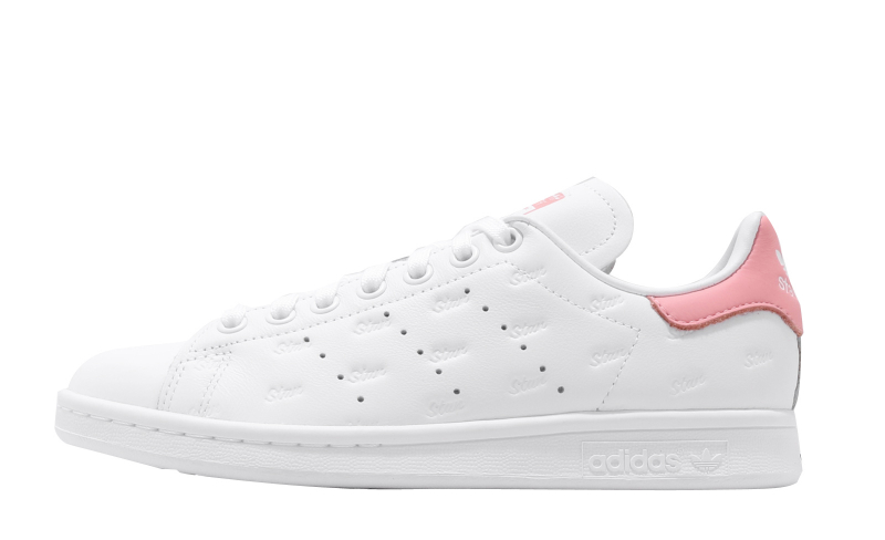 adidas stan smith white glow pink