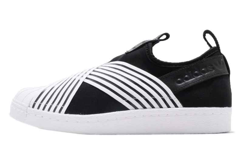 adidas WMNS Superstar Slip On Core Black Footwear White - KicksOnFire.com