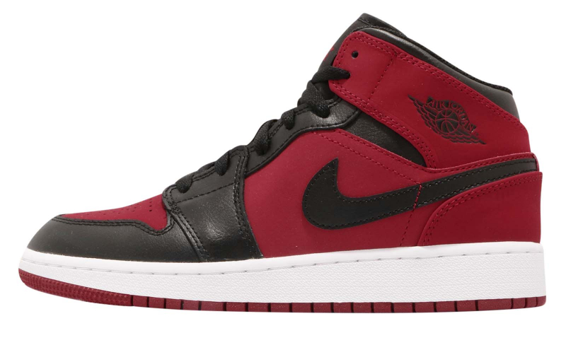 jordan 1 mid gym red black