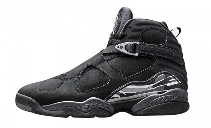 jordan 8 grey and black