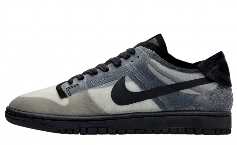 COMME Des GARÇONS X Nike Dunk Low Black Clear