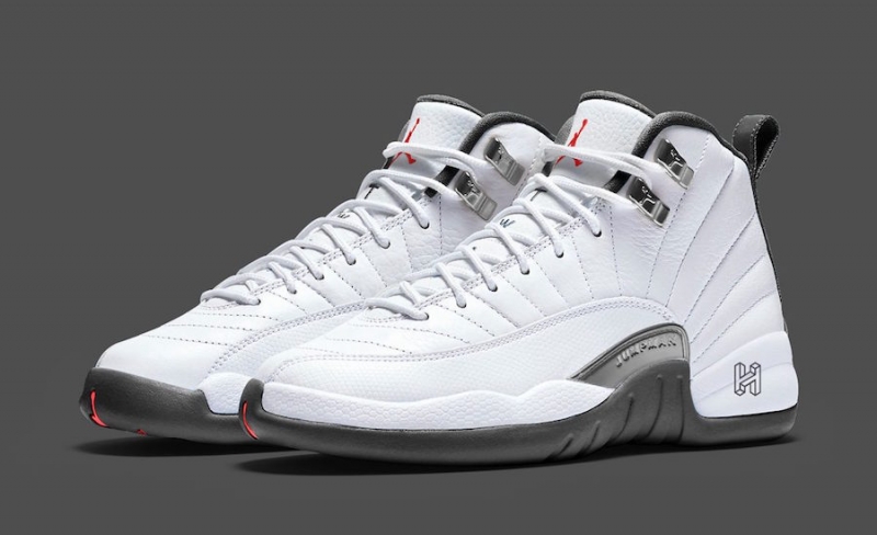 Air Jordan 12 White Grey